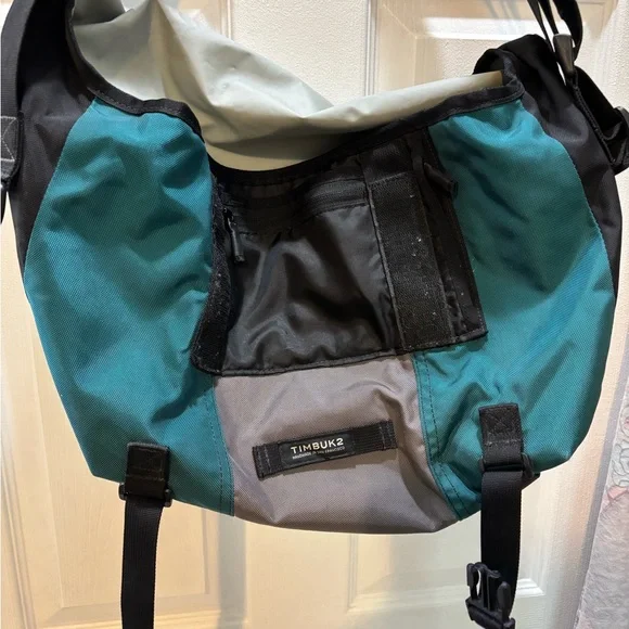 Timbuk2 Teal and Gray Messenger Bag